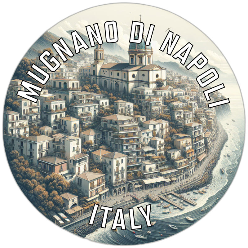 Mugnano di Napoli Italy Souvenir Die Cut Flat Magnet 2-Inch
