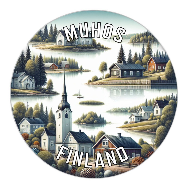 Muhos Finland Souvenir Vinyl Decal Sticker 4-Inch