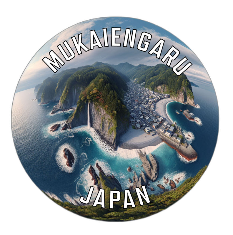 Mukaiengaru Japan Souvenir Die Cut Flat Magnet 2-Inch