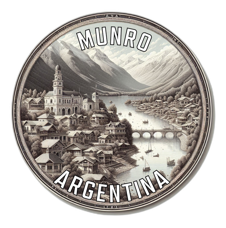 Munro Argentina Souvenir Die Cut Flat Magnet 2-Inch