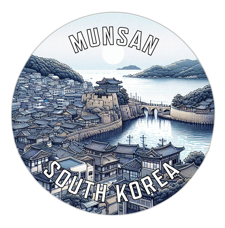 Munsan Korea South Souvenir Vinyl Decal Sticker 6-Inch
