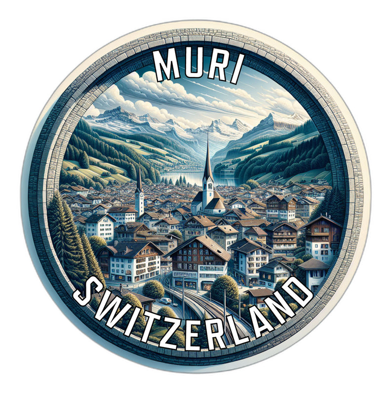 Muri Switzerland Souvenir Vinyl Decal Sticker 6-Inch