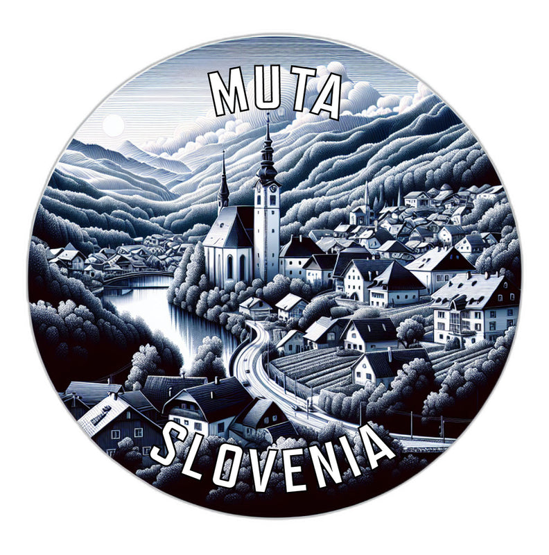 Muta Slovenia Souvenir Vinyl Decal Sticker 2-Inch