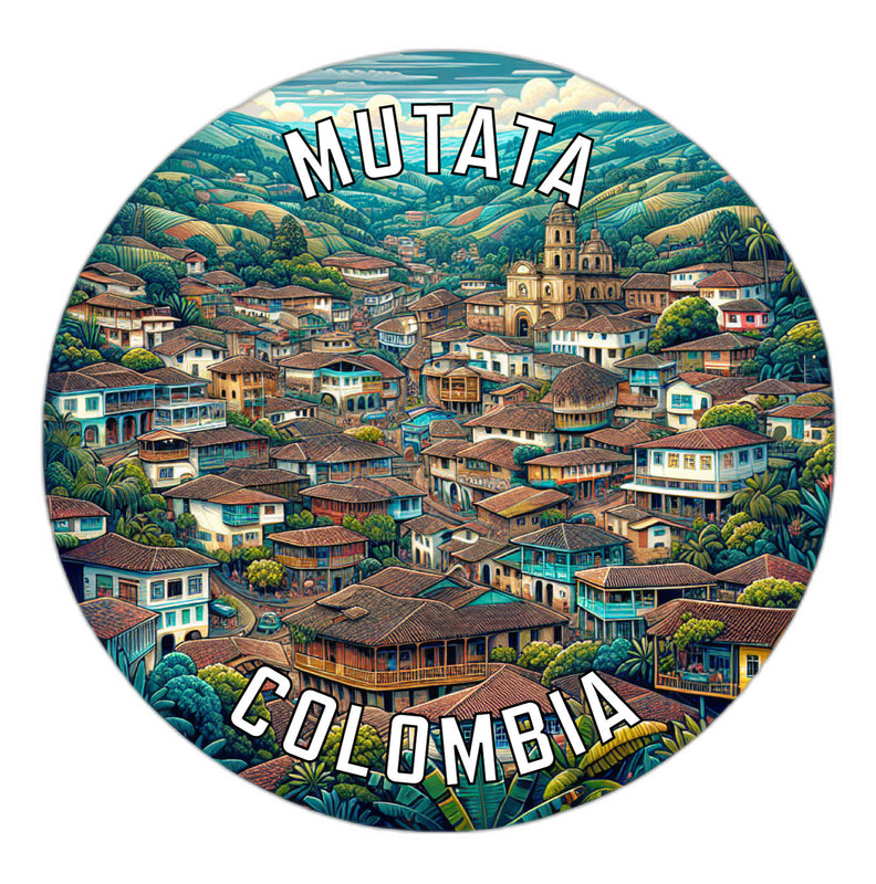 Mutata Colombia Souvenir Vinyl Decal Sticker 3-Inch