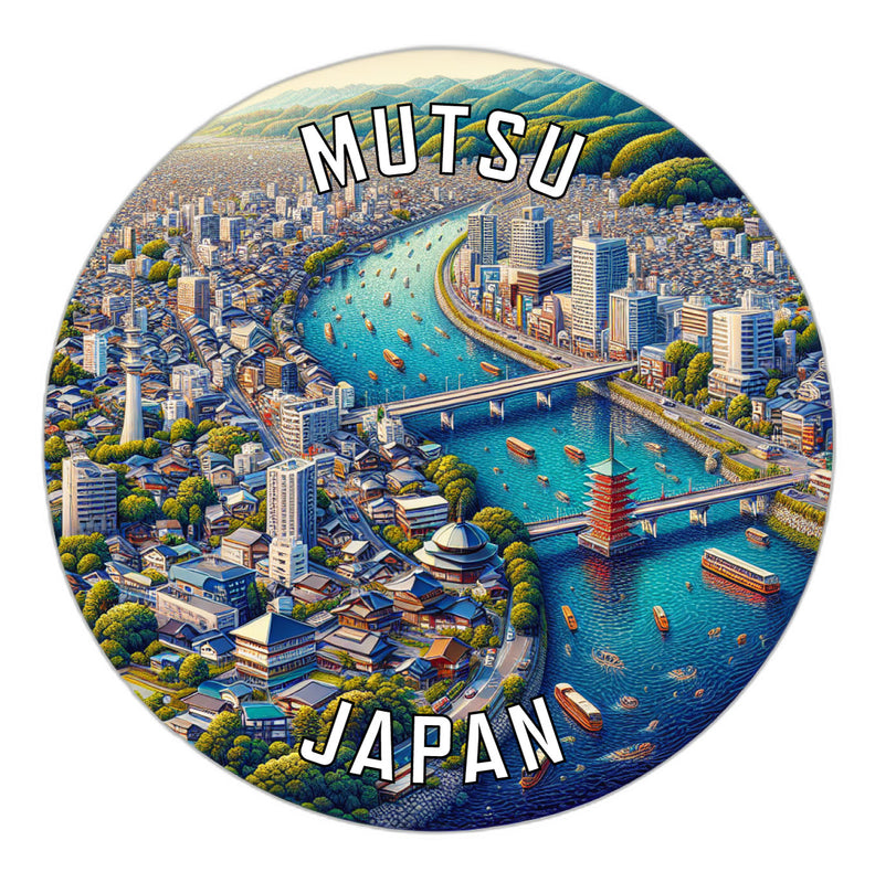 Mutsu Japan Souvenir Vinyl Decal Sticker 6-Inch