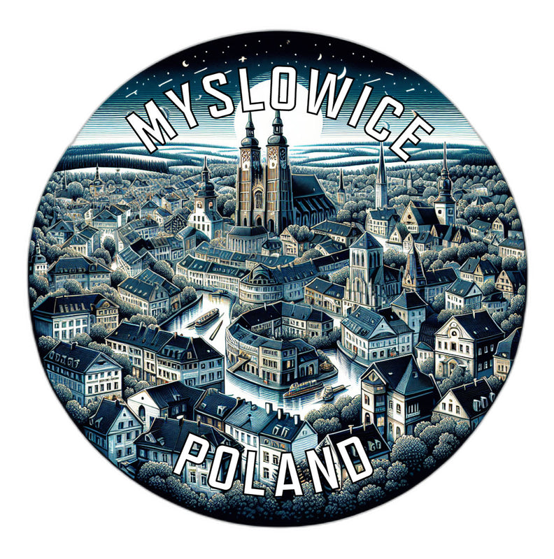 Myslowice Poland Souvenir Vinyl Decal Sticker 2-Inch