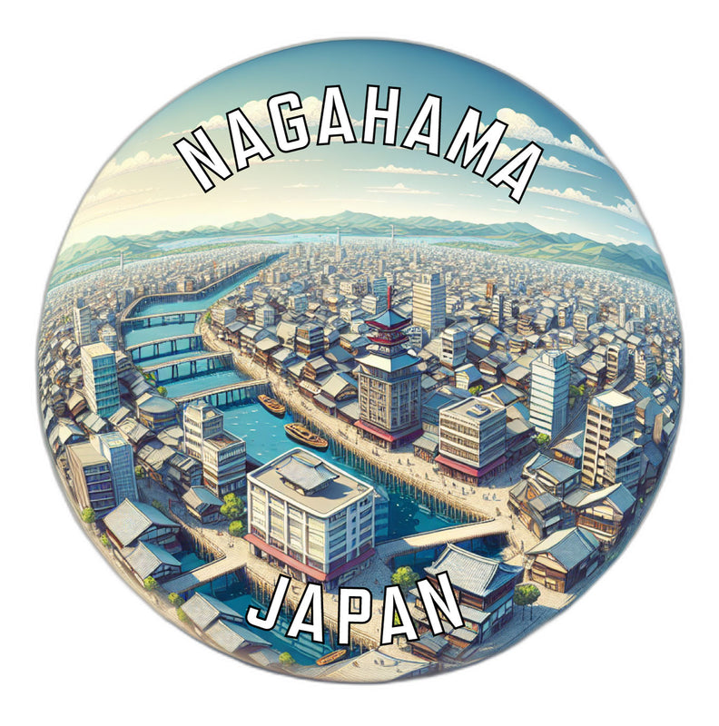 Nagahama Japan Souvenir Vinyl Decal Sticker 2-Inch