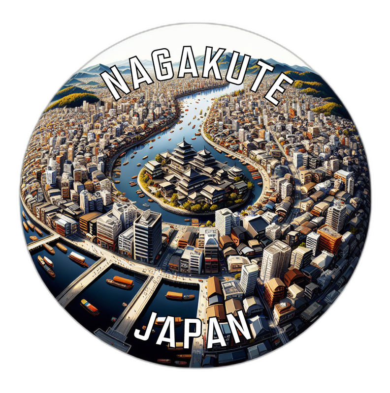 Nagakute Japan Souvenir Die Cut Flat Magnet 6-Inch