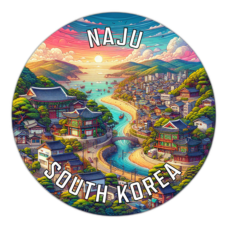 Naju Korea South Souvenir Vinyl Decal Sticker 2-Inch