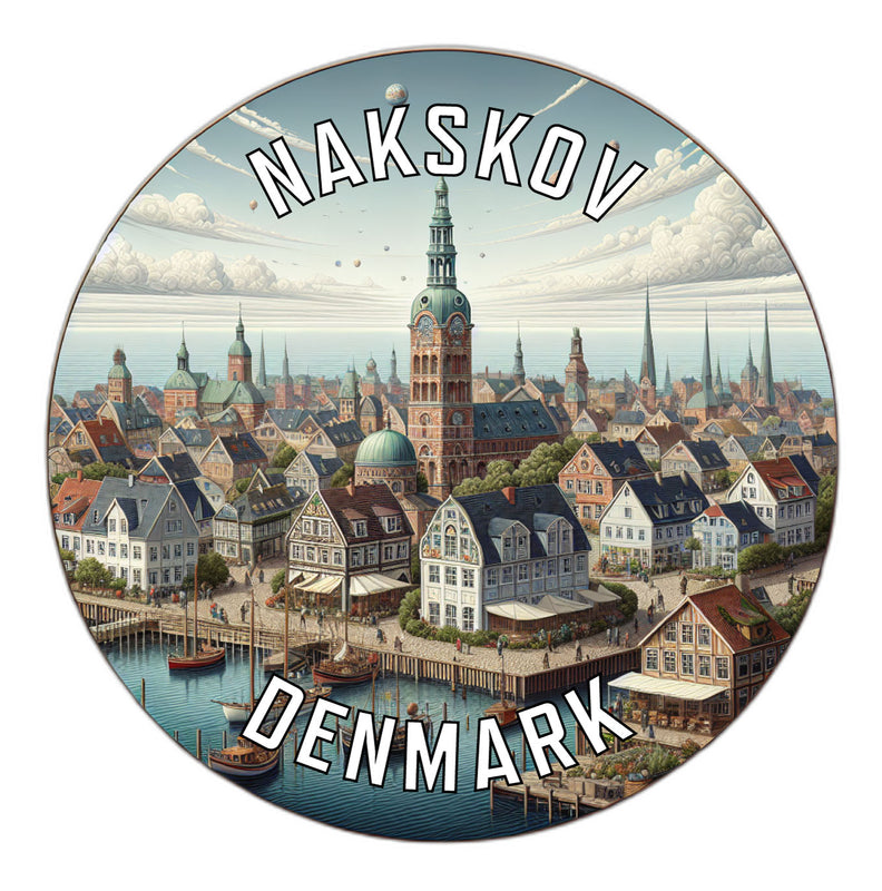 Nakskov Denmark Souvenir Vinyl Decal Sticker 2-Inch