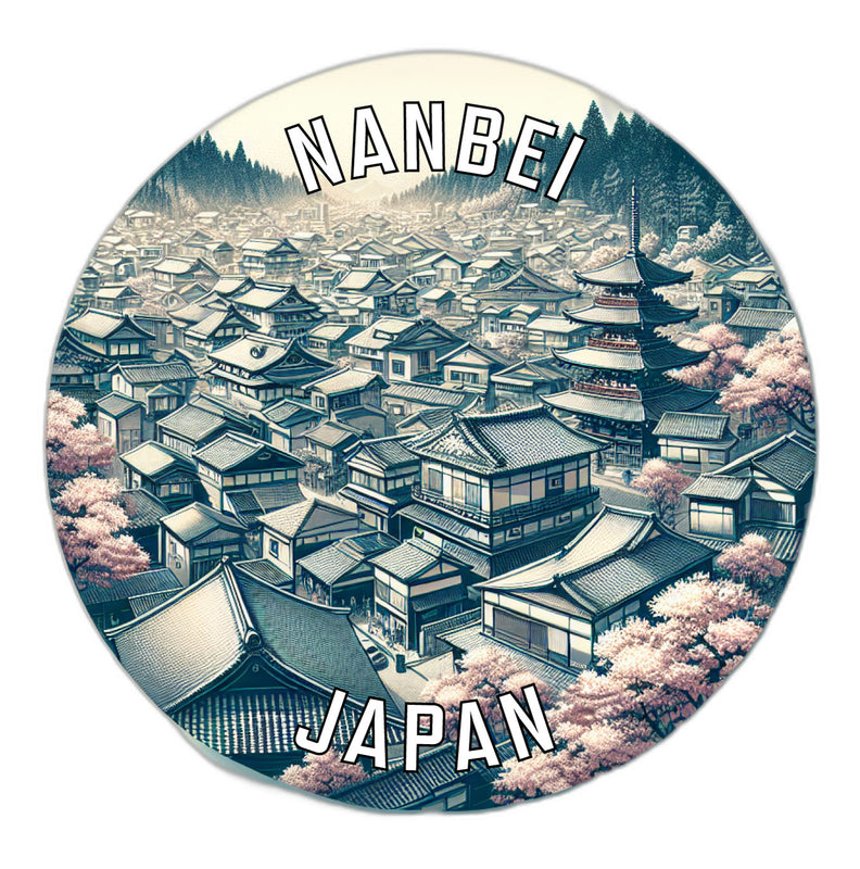 Nanbei Japan Souvenir Vinyl Decal Sticker 2-Inch