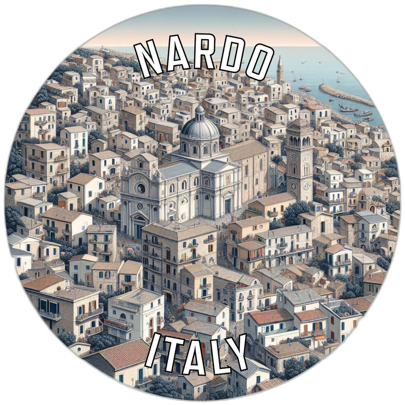 Nardo Italy Souvenir Die Cut Flat Magnet 2-Inch