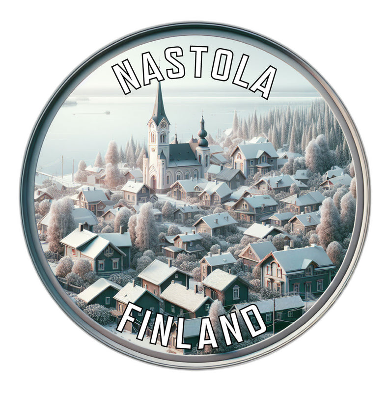 Nastola Finland Souvenir Die Cut Flat Magnet 6-Inch