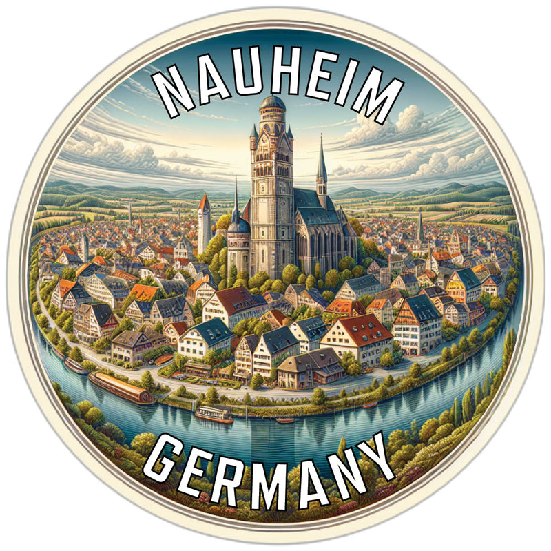 Nauheim Germany Souvenir Die Cut Flat Magnet 6-Inch