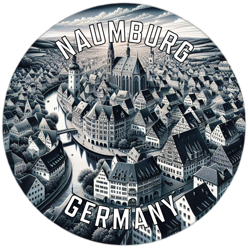 Naumburg Germany Souvenir Die Cut Flat Magnet 2-Inch