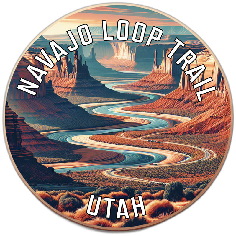 Navajo Loop Trail Souvenir Die Cut Flat Magnet 6-Inch