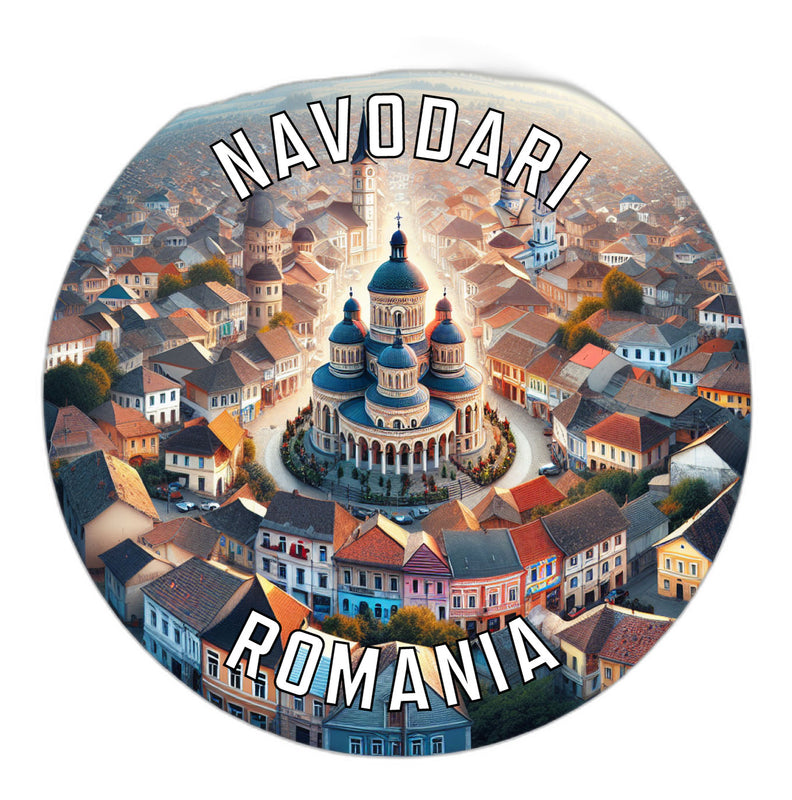 Navodari Romania Souvenir Die Cut Flat Magnet 2-Inch