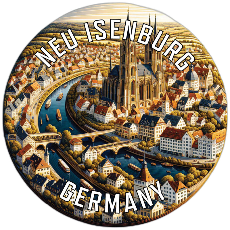 Neu Isenburg Germany Souvenir Die Cut Flat Magnet 2-Inch