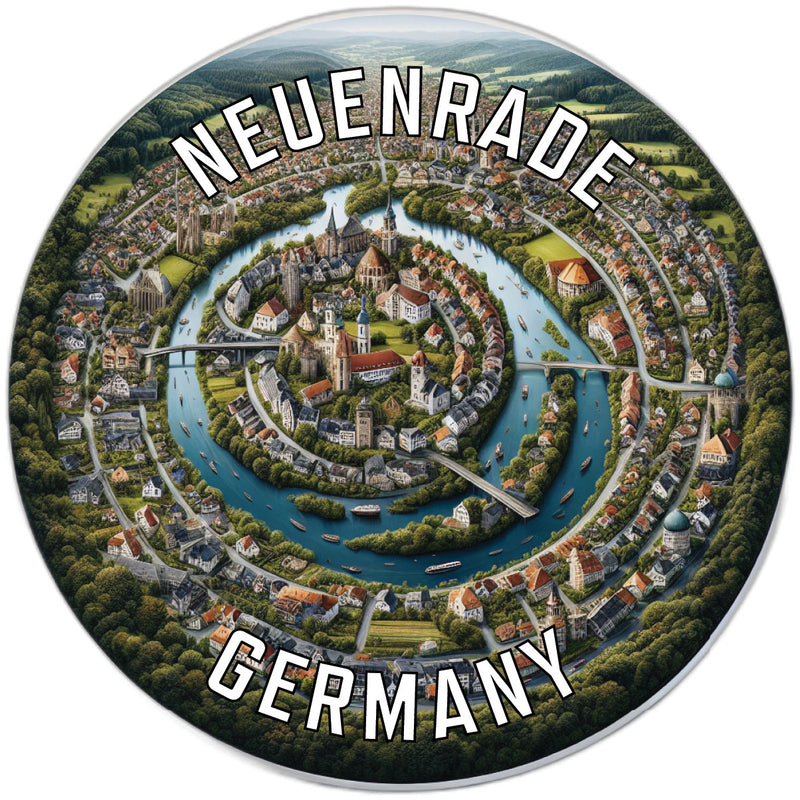 Neuenrade Germany Souvenir Die Cut Flat Magnet 3-Inch