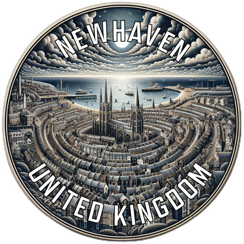 Newhaven United Kingdom Souvenir Vinyl Decal Sticker 2-Inch