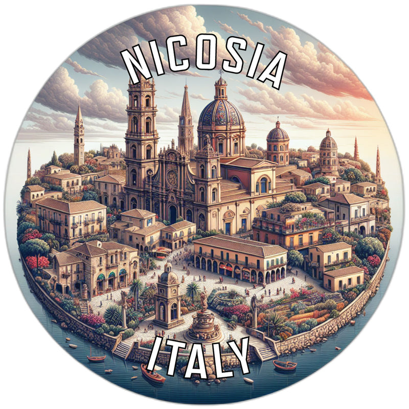 Nicosia Italy Souvenir Vinyl Decal Sticker 6-Inch