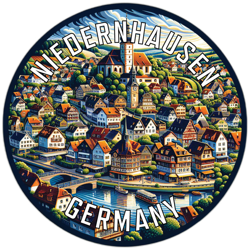 Niedernhausen Germany Souvenir Die Cut Flat Magnet 2-Inch