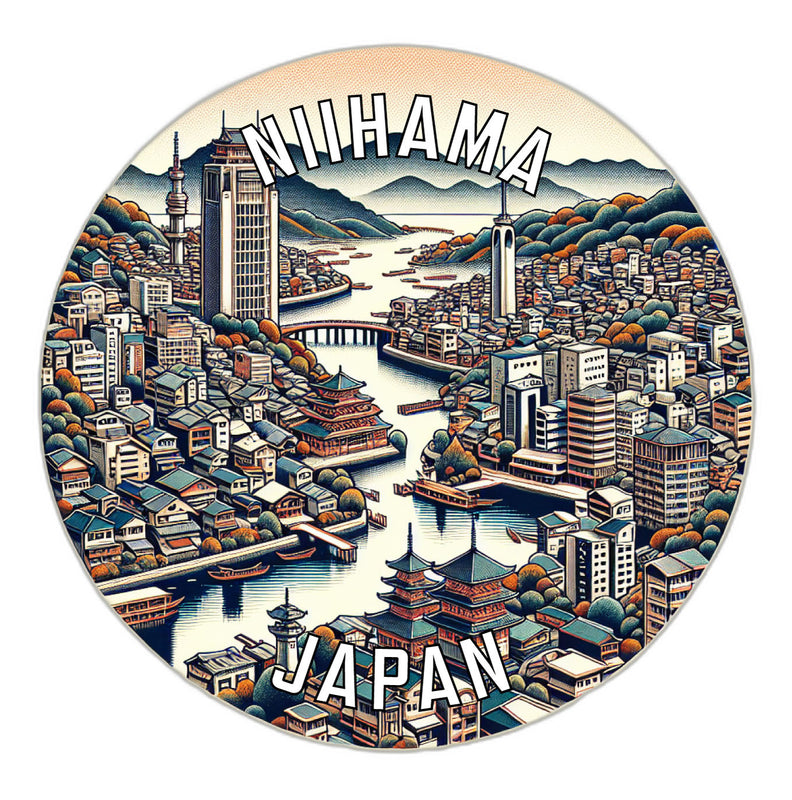 Niihama Japan Souvenir Vinyl Decal Sticker 2-Inch