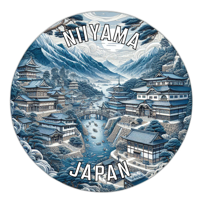 Niiyama Japan Souvenir Die Cut Flat Magnet 6-Inch