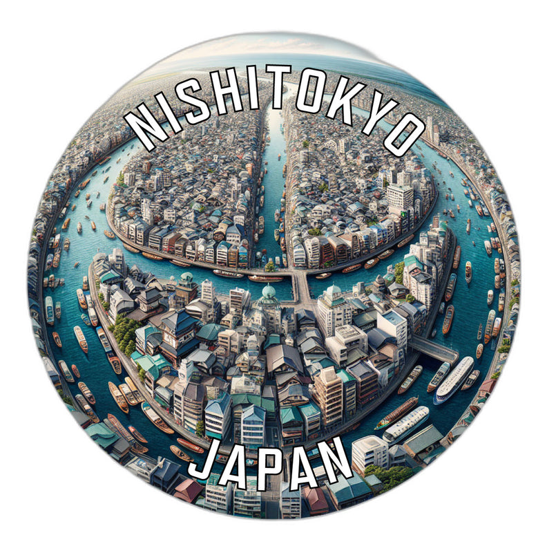 Nishitokyo Japan Souvenir Vinyl Decal Sticker 3-Inch