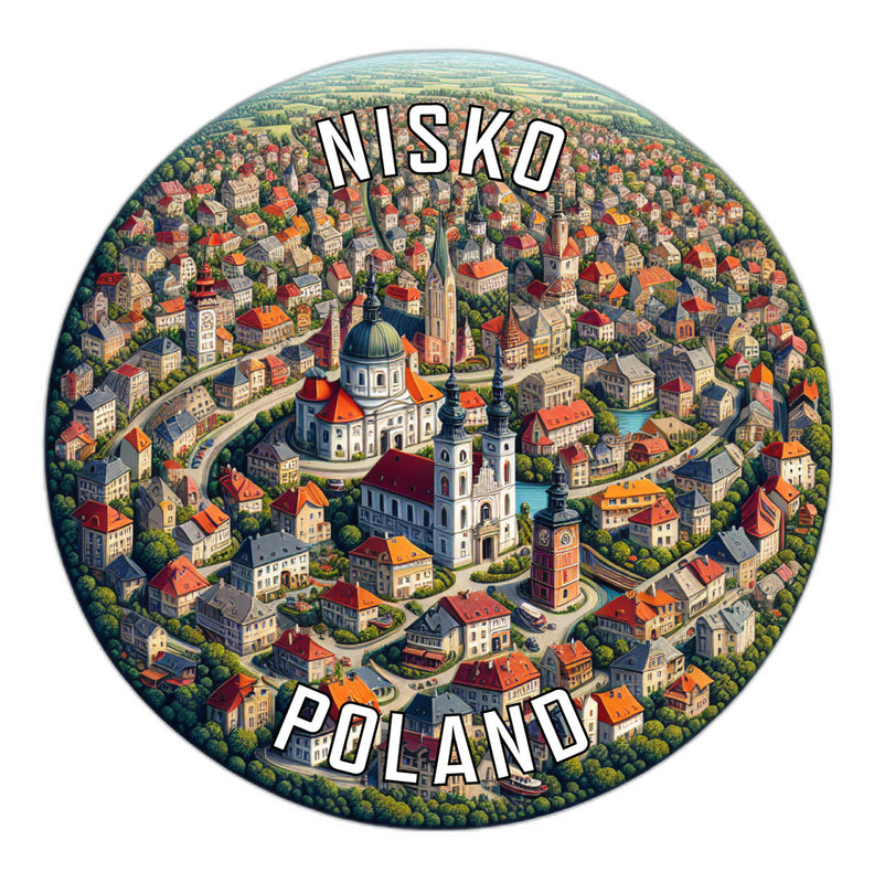 Nisko Poland Souvenir Vinyl Decal Sticker 6-Inch