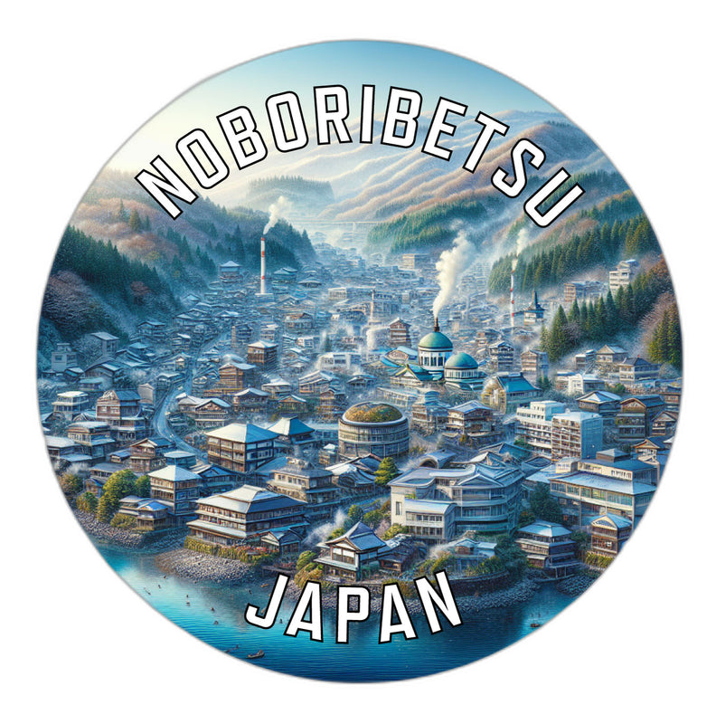 Noboribetsu Japan Souvenir Die Cut Flat Magnet 2-Inch