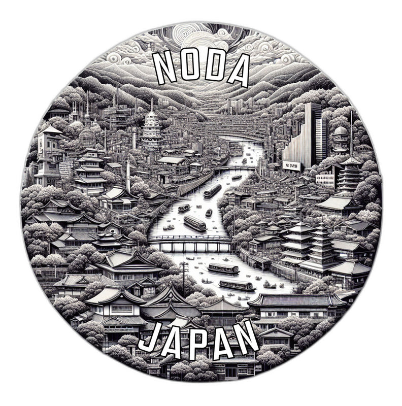 Noda Japan Souvenir Die Cut Flat Magnet 6-Inch