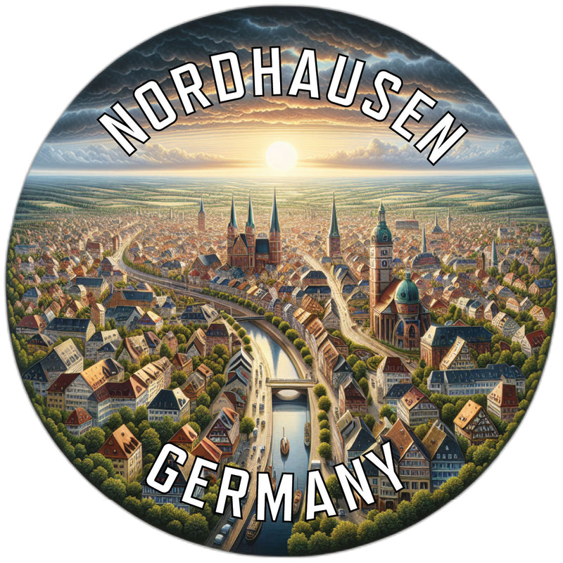 Nordhausen Germany Souvenir Die Cut Flat Magnet 6-Inch