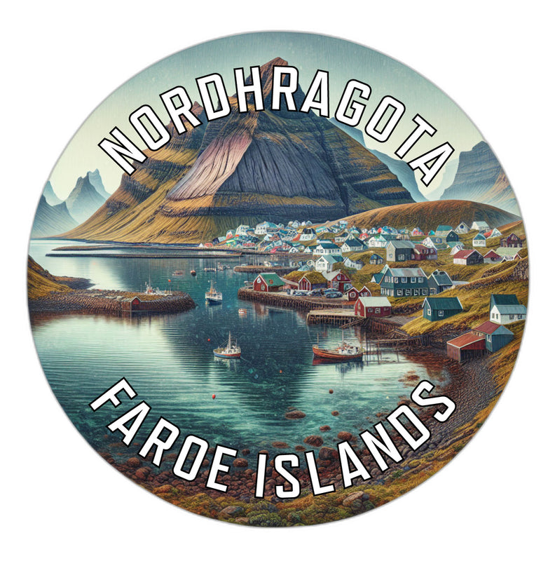 Nordhragota Faroe Islands Souvenir Vinyl Decal Sticker 6-Inch