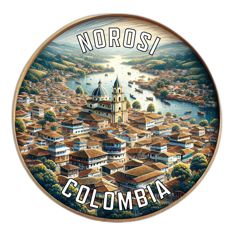 Norosi Colombia Souvenir Die Cut Flat Magnet 6-Inch