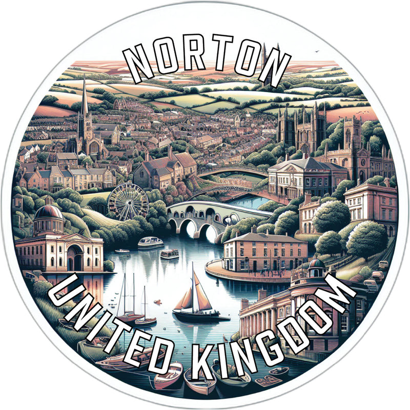 Norton United Kingdom Souvenir Die Cut Flat Magnet 2-Inch