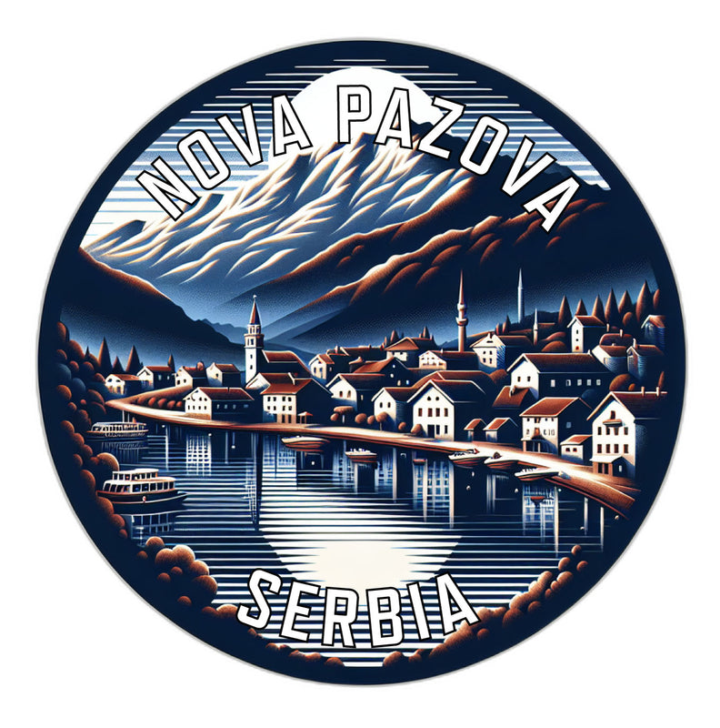 Nova Pazova Serbia Souvenir Vinyl Decal Sticker 6-Inch
