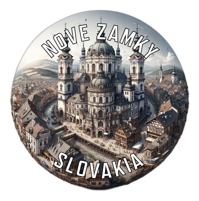 Nove Zamky Slovakia Souvenir Die Cut Flat Magnet 2-Inch