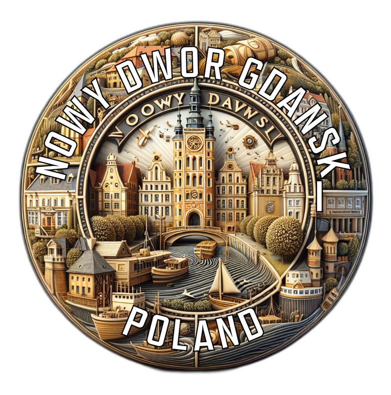 Nowy Dwor Gdanski Poland Souvenir Vinyl Decal Sticker 2-Inch