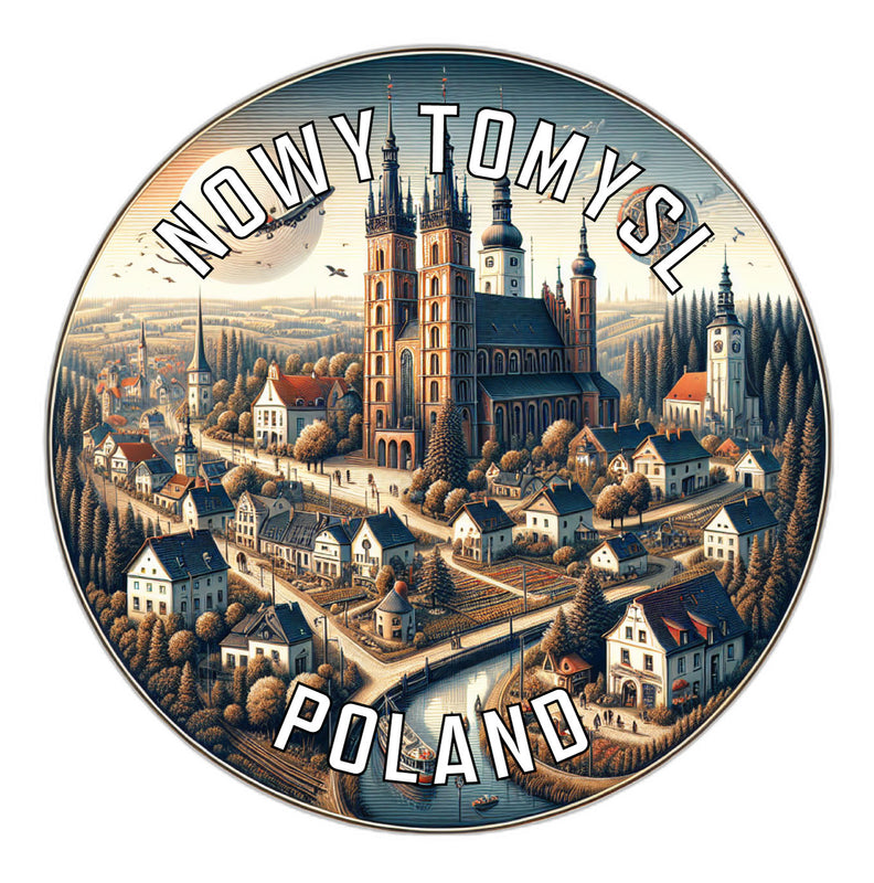 Nowy Tomysl Poland Souvenir Vinyl Decal Sticker 2-Inch