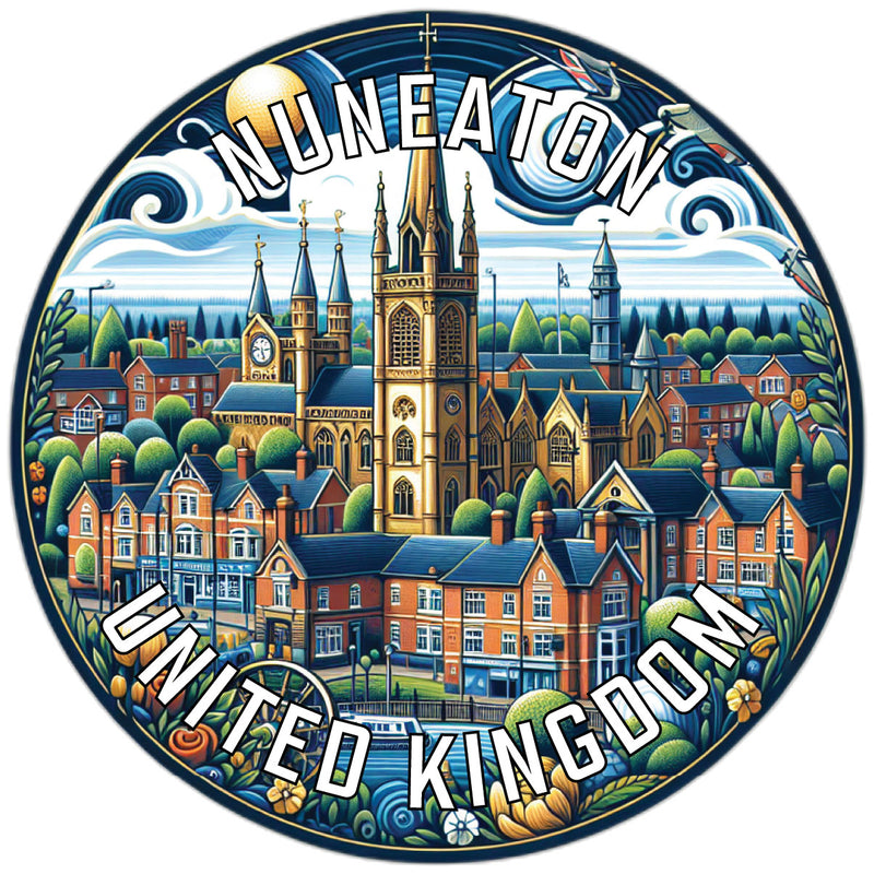 Nuneaton United Kingdom Souvenir Vinyl Decal Sticker 6-Inch