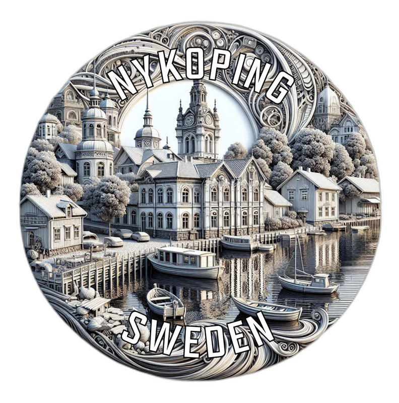 Nykoping Sweden Souvenir Vinyl Decal Sticker 6-Inch