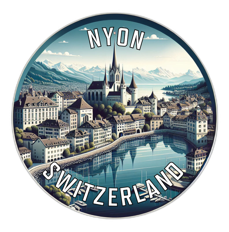 Nyon Switzerland Souvenir Vinyl Decal Sticker 2-Inch