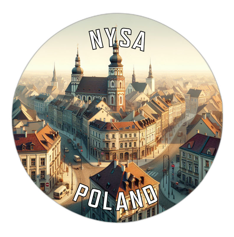 Nysa Poland Souvenir Vinyl Decal Sticker 6-Inch