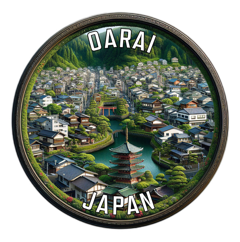 Oarai Japan Souvenir Die Cut Flat Magnet 2-Inch