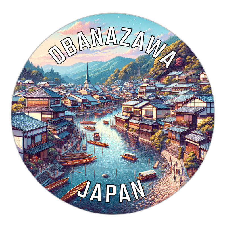 Obanazawa Japan Souvenir Vinyl Decal Sticker 2-Inch