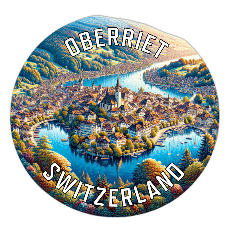 Oberriet Switzerland Souvenir Vinyl Decal Sticker 6-Inch
