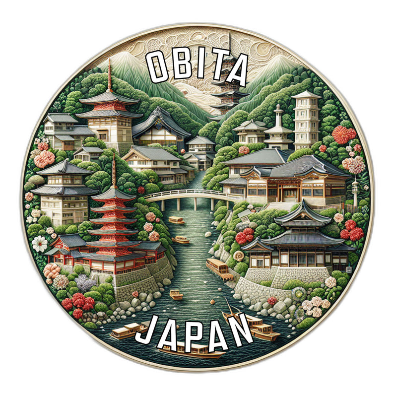 Obita Japan Souvenir Vinyl Decal Sticker 2-Inch