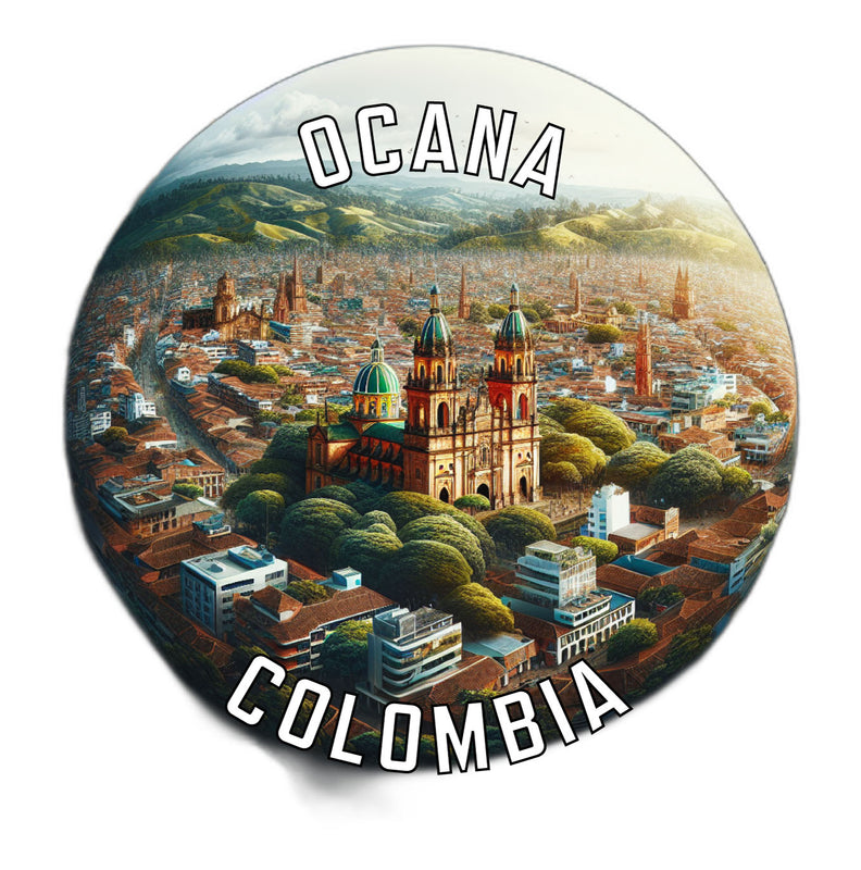 Ocana Colombia Souvenir Die Cut Flat Magnet 2-Inch