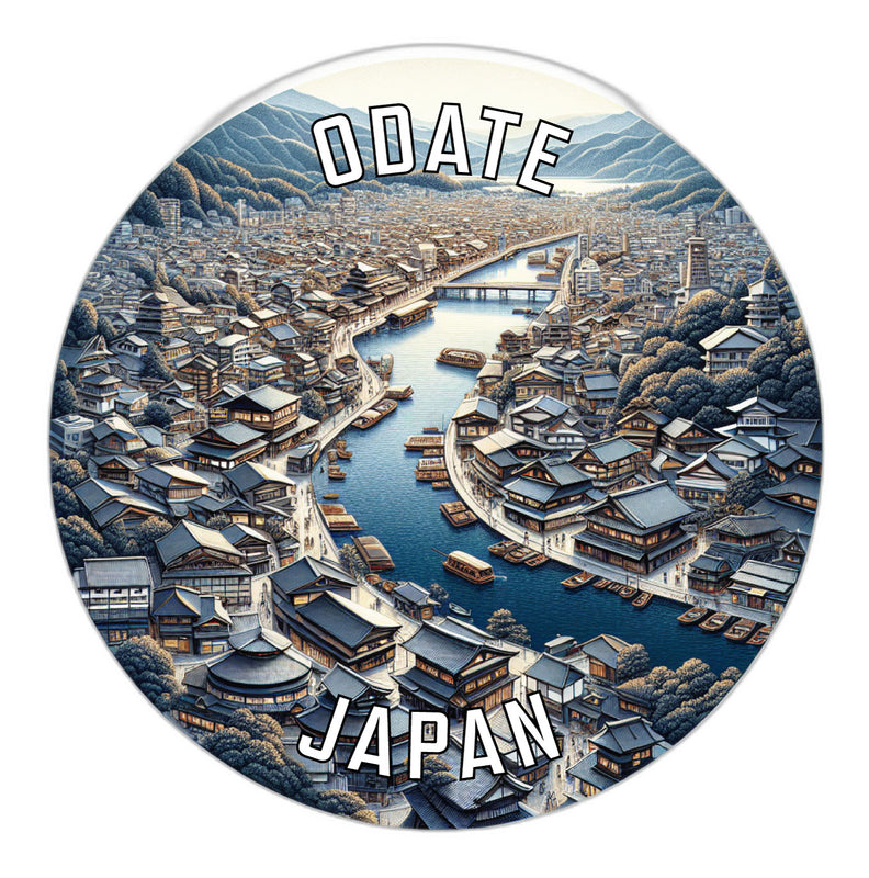 Odate Japan Souvenir Vinyl Decal Sticker 2-Inch